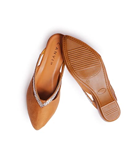 Image of CANVI Stylish | Fancy | Comfortable Stylish Fancy and comfort Trending Flat Fashion sandal for Women & Girls