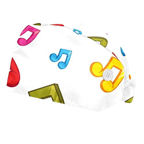 Chapeaux de travail notes de musique pour retenir les cheveux avec confort