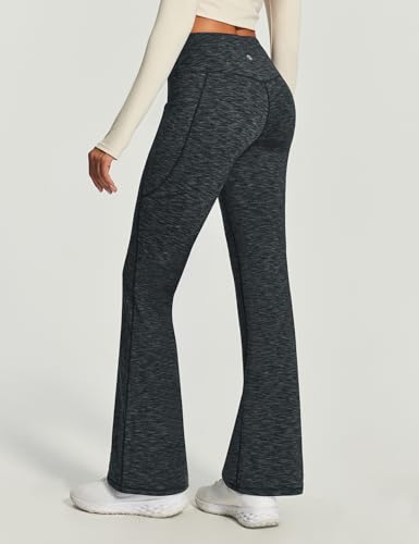 Heathyoga Fleece Lined Pants Women Yoga Pants with Pockets for Women Thermal Pants High Waist Flare Leggings for Winter2