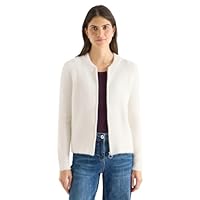 CECIL Jacquard Cardigan mit Zipper Light Greige M