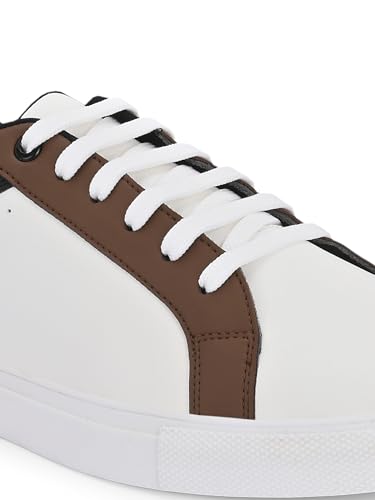 Image of Centrino Women Casual Shoes | Colorblock Sneakers with Ultra Soft Cushion Lace-Up Shoes All-Day Comfort | Trendy & Lightweight Design | Low Top Flat Sole(7611)