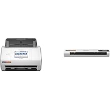 Epson RapidReceipt RR-600W Wireless Desktop Color Duplex Receipt and Document Scanner Bundle with Epson RapidReceipt RR-70W Wireless Mobile Receipt and Color Document Scanner
