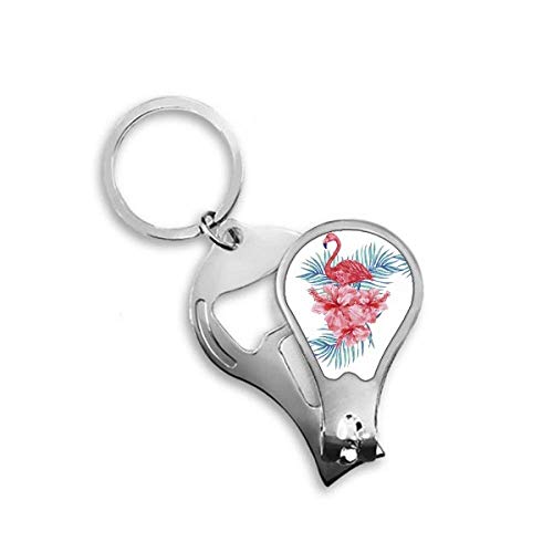 Coupe-ongles de pieds avec lames affûtées motif flamant rose DIYthinker