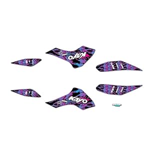 Kalair Gfx Graphics Kit For Kayo Sports Atv Fox-70, Ay-70, Storm-70 (All Years) Thunder Series - Atv Utv Custom Racing Graphics Stickers Decals Kit, No-Plastics 11 31kpbsvcthl. sl500 . ss300