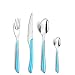 Produktbild Amefa ECLAT Besteck Set Türkis Essbesteck 24-teilig für 6 Personen Edelstahl rostfrei hochwertige Kunststoff-Griffschalen spülmaschinenfest Besteck Set 6 Personen Campingbesteck