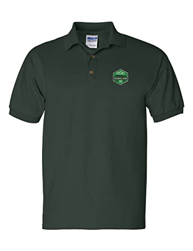 Denali National Park Men's Polo T Shirt Embroidered NPS Shirt