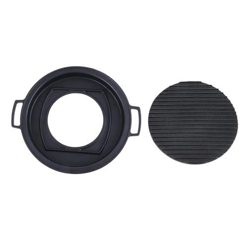 Mini Japanese Hibachi Grill Aleación de aluminio Portable Portable Charcoal BBQ Grill para picnics de campamento familiar Cocina al aire libre (Círculo grande)