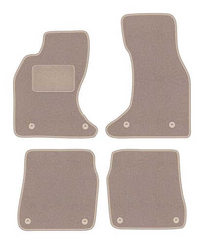 Tapis de voiture anti-saleté pour Audi A6 C5 1997-2004 velours beige