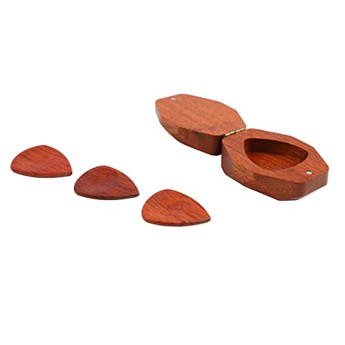 RiToEasysports Support de Médiator de Guitare, Boîte de Rangement de Médiator Portable en Bois Massif avec 3 Médiators de Guitare et Porte-médiators Accessoires pour Guitare et Basse - Les Beatles, Paul McCartney, John Lennon, RIngo Starr, George Harrison RiToEasysports Support de Médiator de Guitare, Boîte de Rangement de Médiator Portable en Bois Massif avec 3 Médiators de Guitare et Porte-médiators Accessoires pour Guitare et Basse