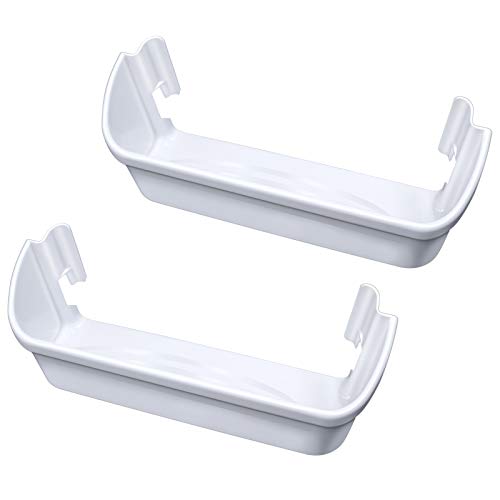 Paquete de 2 contenedores para puerta de refrigerador, 240323001, parte de repuesto para estante lateral del refrigerador, (16 pulgadas de largo), apto para...