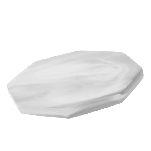 KALLORY Posavasos De Mármol Tableros De Exhibición De Manicura Bolígrafo De Mármol Adhesivo Para Esmalte De Uñas Suministros De Gel Bandeja Mezcladora De Color De Pegamento Platos