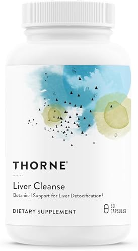 THORNE Liver Cleanse - Milk Thistle & Berberine Supplement with Burdock & Chicory Extracts - Herbal Blend Supports the Livers Natural Detoxification Function - Third-Party Certified - 60 Servings