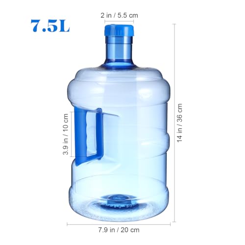 Jarra de Agua para Exterior Grande de 7.5L, Balde Portátil de Plástico con Asa miniatura 6