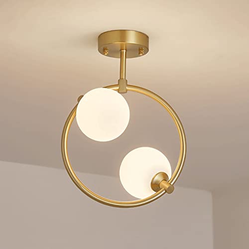 Lustres à double tête légère pour illuminer un couloir sombre