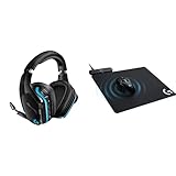 Logitech G G935 Over Ear Wireless Headset, Black & Logitech G Wireless Gaming Mice Cloth Or Hard...