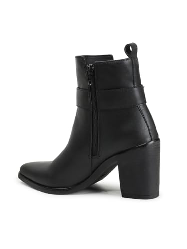 Image of Elle Women Stylish, Trendy, Comfortable Heeled Boot with extra cushion for Office, Party and Casual Use