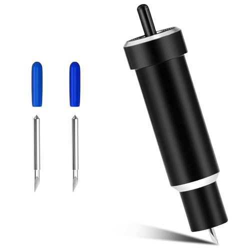 NIYATA 2 cuchillas de corte fino y 1 hoja de corte profundo para Cricut Explore 3/Air 2/Air/One/Maker 3/Maker Aosry Deep Point Blade, 30° Standard Blades
