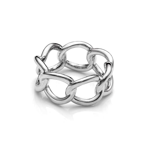 Image of Dtja Link Chain Silk Scarf Ring Brooch for Women Girls Fashion Chic Minimalist Simple Shawl Scarves Band Statement Buckle Wrap Finger Rings Size 8 Dress Accessories Jewelry Gift