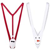 VemeFufu Perizomi String Tanga da Uomo Sexy Natale Intimo Uomini Borat V-Strap Thong Elastici Maschile Mutande Joke Natale Pupazzo di Neve Costume per Gli Uomini