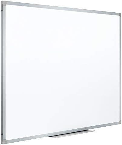 Mead Whiteboard, White Board, Dry Erase Board, 3' x 2', Silver Aluminum Frame (85356)