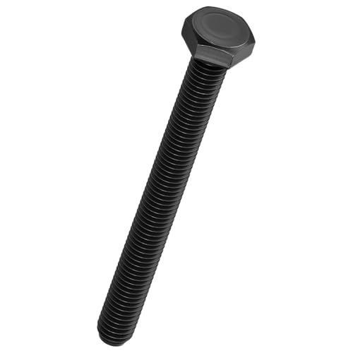 Image of Kozelo 5 Pcs Hex Head Screws Bolts - [M10-1.5x110] Carbon Steel Grade 10.9 Fully Threaded Hex Tap Metric Hexagon Head Machine Bolts Right Hand External Hex Drive, Black