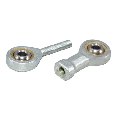 ロッドエンド球面ベアリング1セット 5mm6mm8mm10mm12mm/オス/メス SA SI T/K ボールジョイント メトリックスレッド ロッドエンドベアリング 魚眼ジョイント(SI5とSA5)