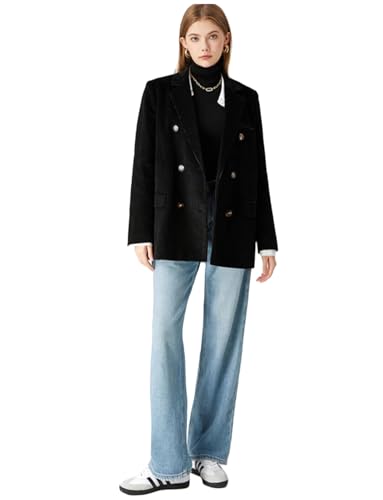 Blazer velours femme veste croisée chic pour bureau et quotidien