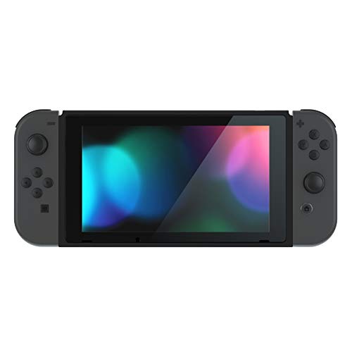 eXtremeRate Black Soft Touch DIY Housing Shell for Nintendo Switch Console, Replacement Faceplate Front Frame for Nintendo Switch Console w/Volume Up Down Power Buttons - Console NOT Included - Image 4