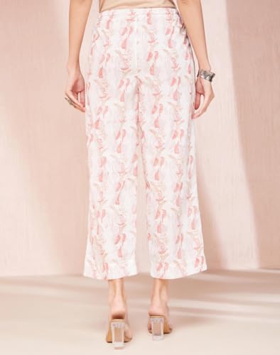 Fabindia Women's Regular Casual Pants (1037227Peach_Peach