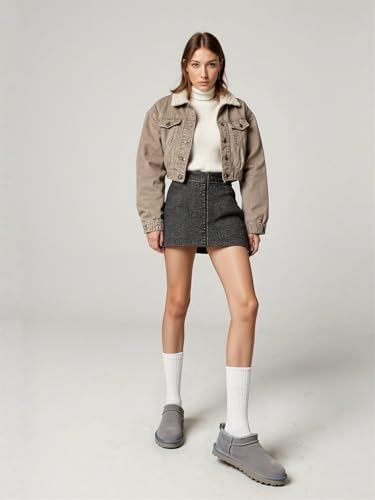 Platform Slippers for Kids Fashion Casual Fur Fleece Lined Mini Boots Girl Warm Outdoor Indoor House Non-Slip Snow Boots Boys Ankle Boots Big Kids Little Kid3