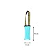 Dingo Hundespielzeug Beisswurst Agility Baumwolle mit Griff handgefertigt für Bisstraining Apportieren Schwimmend Schwimmfähig 15 x 6 cm Blau 15602
