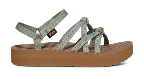 Teva Women's Midform Kena Slim Sandal, Seagrass Multi, 9