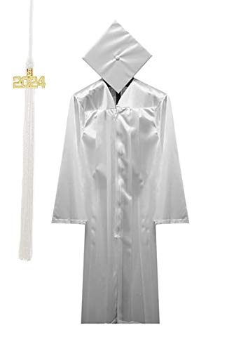 Tassel Depot Graduation Cap Gown Tassel Set 2024 - White