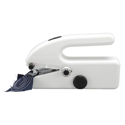 Generic Máquina de Coser de Mano Compacta, Mini Herramienta de Costura Eléctrica Automática para Principiantes, Adecuada para Seda, Lana y Cortinas, Funciona con Pilas