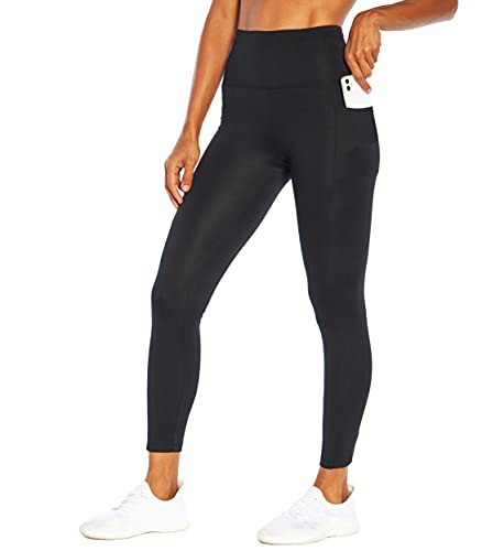 Bally Total Fitness Damen Cami High Rise Tummy Control Pocket Leggings, schwarz, Mittel Cover