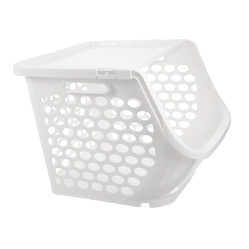 Luxshiny Cesta De Frutas Apilable Para La Cocina Organizador De Congelador Organizadores De Despensa Y Almacenamiento Contenedores De Despensa Contenedores De Almacenamiento