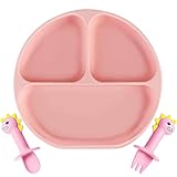 plato silicona nuby 【FUERTE SUCCIÓN】 La ventosa de silicona para bebés asegura que los cubiertos se puedan fijar en su lugar incluso entre niños traviesos. La silicona está hecha de un material blando, por lo que no hay necesidad de preocuparse de que se rompa. La ventosa de silicona para bebés también esconde un pequeño asa para quitar fácilmente la placa de succión de silicona para bebés.