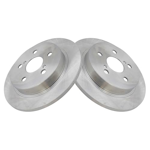 Image of TRQ Rear Brake Pad and Rotor Set Ceramic Solid Rotors | For 2015-2023 Lexus NX200t NX300 NX300h UX200 UX250h ES250 ES300h ES350