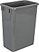 Hardware Resources CAN-35GRY Plastic Waste Container, Gray