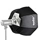 Godox SB-UE Softbox, 80 cm tragbar achteckig Softbox mit Bowens-Halterung für Blitzgerät