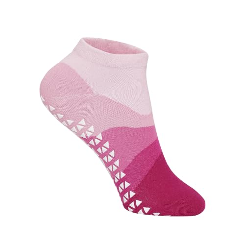 Image of Mint & Oak Pilates Socks with Grips for Women, Ankle Length Non-Slip Yoga Socks, Cotton Ideal For Yoga, Pilates, Gym, Workout, Cute Women's Gift