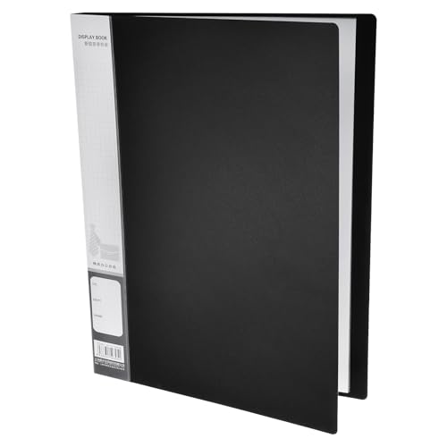 Carpeta A4 M&G para portafolio artístico con 20 bolsillos de plástico en color negro