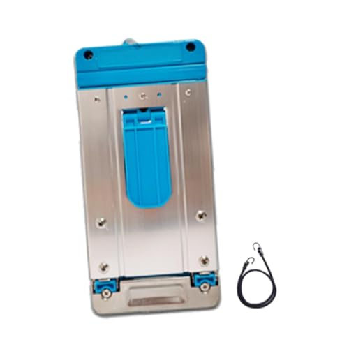 Colcolo Mini carrito con rodante, manual plegable portátil de 25kg con placa Base extensible, carrito de compras, remolque pequeño para, Azul