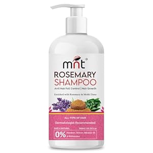 MNT Rosemary Shampoo with Methi Dana & Rosemary for Hair Fall Control & Hair growth | Rosemary Shampoo for Hair Growth, Reduced Hair Fall & Dandruff Control | Shampoo for Men & Women | 300 ml