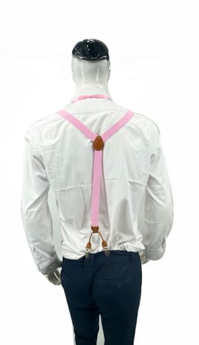 Image of Men's Suspenders Bowtie Set Elastic Y Shape Style Women's Suspenders Bowtie For Wedding&Formal Events