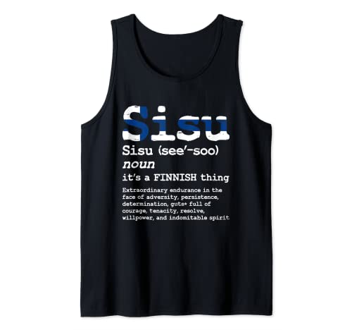 Finlandés sisu, Finlandia sisu print,Finns sisu product Camiseta sin Mangas