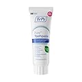 Dentifricio TePe Pure, non aromatizzato, dentifricio molto delicato al fluoro per gengive molto sensibili e bocca secca, uso quotidiano, livello di fluoro adeguato all'età
