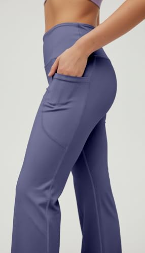 Image of Mehrang High Waist Wide Leg with Side Pockets || Stretchable Tights || Sports Fitness Activewear Yoga Pants for Women