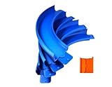 90 Degree Curved Tracks Compatible with Hotwheels Racing Tracks - Set of 4 with 180 Degree Connection