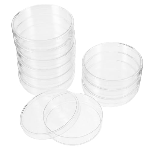 CHILDWEET Cultivation Petri Dish Set 10pcs 90mm x 20mm Bacteriological Plates for Science Lab Experiments